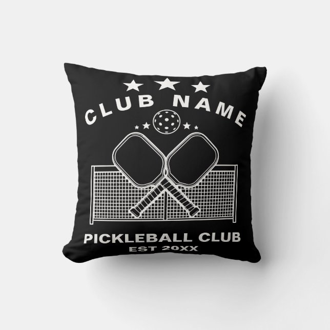 Pickleball Personalized Club Name Kudde (Framsida)