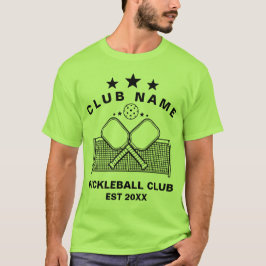 Pickleball Personalized Club Name T Shirt