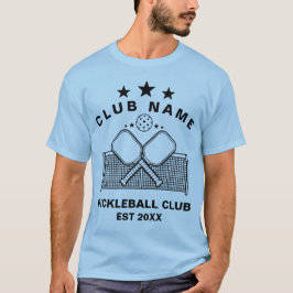 Pickleball Personalized Club Name T Shirt