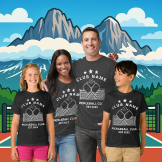 Pickleball Personalized Club Name T Shirt
