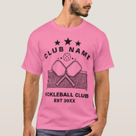 Pickleball Personalized Club Name T Shirt