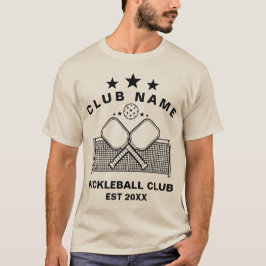 Pickleball Personalized Club Name T Shirt
