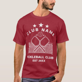 Pickleball Personalized Club Name T Shirt