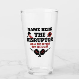 Pickleball Personalized Name The Disruptor Beer Glaskopp