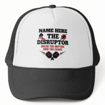 Pickleball Personalized Name The Disruptor Hat