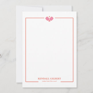 Pickleball Personalized Notecard | Custom Name Anteckningskort
