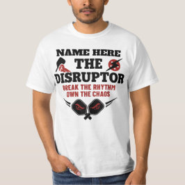 Pickleball Personlig Namn The Disruptor T-Shirt
