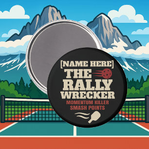 Pickleball Personligt Namn THE RALLY WRECKER Magnet