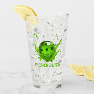 Pickleball ’Pickle Juice’-glas Glaskopp