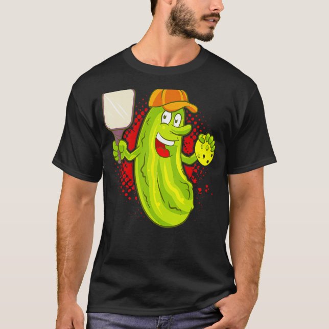 Pickleball Pickle Paddle Funny Humor Sports T Shirt (Framsida)