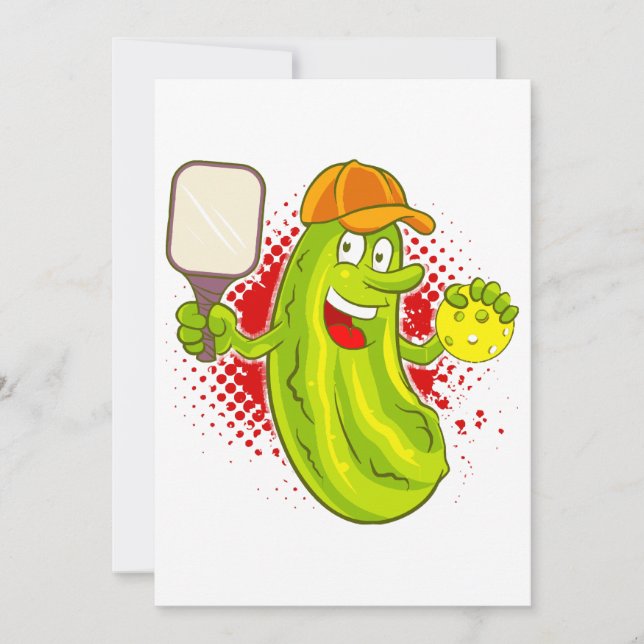 Pickleball Pickle Player Inbjudningar (Framsida)