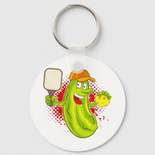 Pickleball Pickle Player Nyckelring
