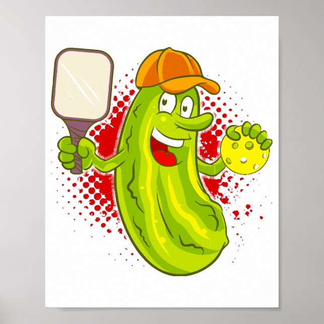 Pickleball Pickle Player Poster (Framsidan)