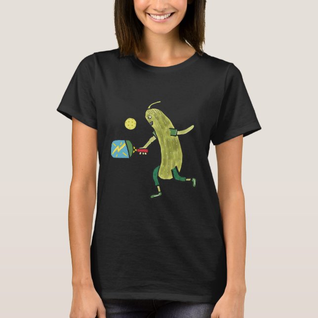 Pickleball Pickle T Shirt (Framsida)
