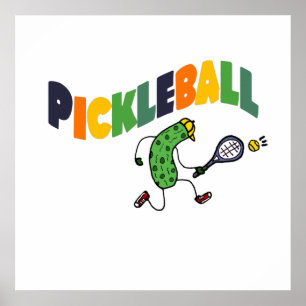 Pickleball Pickle-uppspelningspickleball Poster