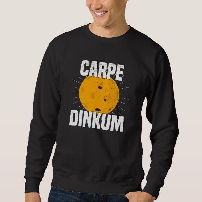 Pickleball Pickleball Hobby Boll Player Latin Lång Ärmad Tröja (Framsida)