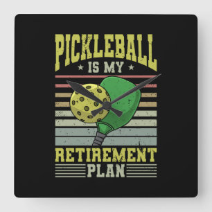 Pickleball - Pickleball Pension Fyrkantig Klocka