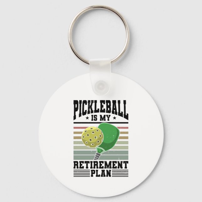Pickleball - Pickleball Pension Nyckelring (Framsida)