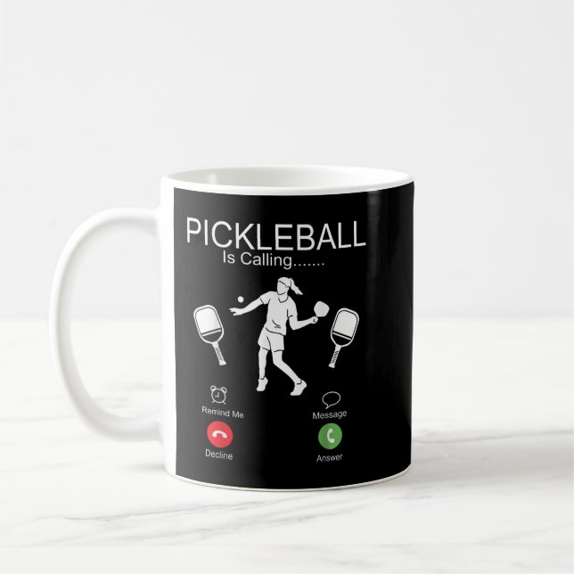 Pickleball Pickleball ringer att jag måste gå Kaffemugg (Vänster)