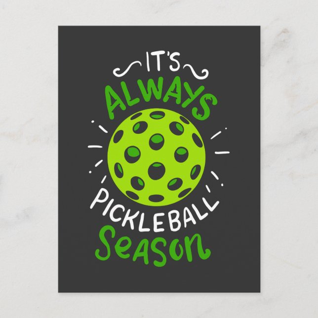 Pickleball - Pickleball-säsong Vykort (Framsida)