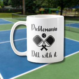 Pickleball Picklemania dill med den roliga puffen Kaffemugg
