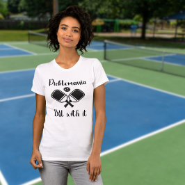 Pickleball Picklemania dill med den roliga puffen T Shirt