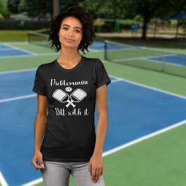 Pickleball Picklemania dill med den roliga puffen T Shirt