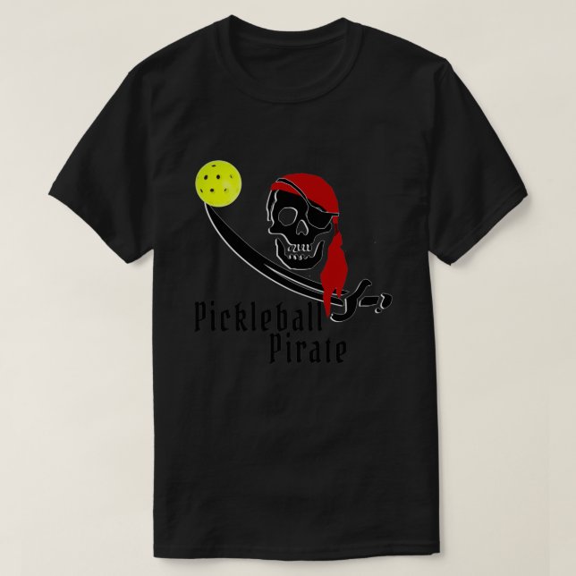 Pickleball Pirat Classic T Shirt (Design framsida)