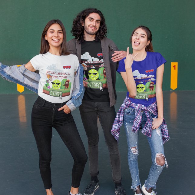 Pickleball Pixel Art Game Unisex T-shirt (Skapare uppladdad)