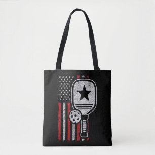 Pickleball Player - American Flagga Pickleball - P Tygkasse