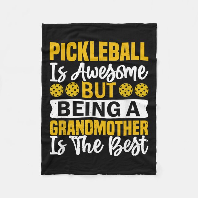 Pickleball Player Citote Funny Pickleball Älskare  Fleecefilt (Framsidan)