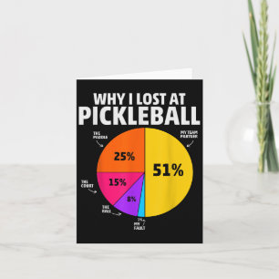 Pickleball Player Citote Funny Pickleball Älskare Kort