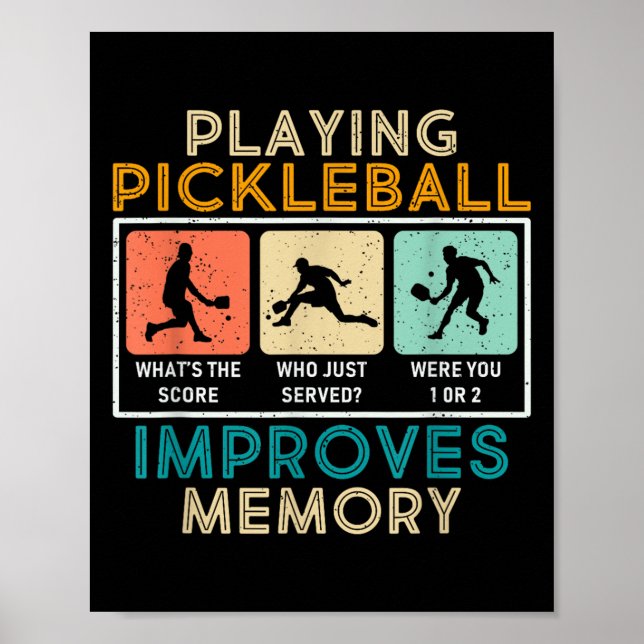 Pickleball Player Citote Funny Pickleball Älskare  Poster (Framsidan)