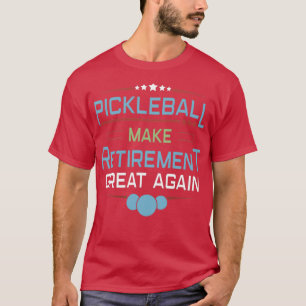 Pickleball Player Coach Paddleball Pension T Shirt