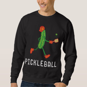 Pickleball Player Coach Vegan Pickle Fruit Sport L Lång Ärmad Tröja