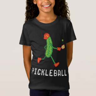 Pickleball Player Coach Vegan Pickle Fruit Sport L T Shirt
