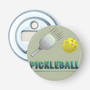 Pickleball Player - Coola Paddle Art Flasköppnare
