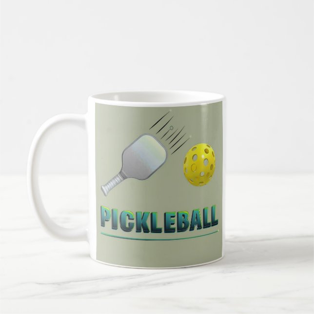 Pickleball Player - Coola Paddle Art Kaffemugg (Vänster)