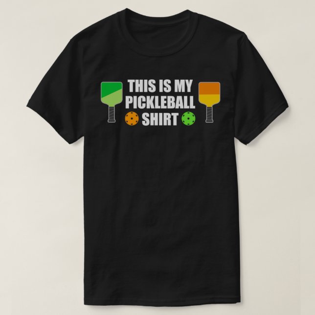 Pickleball Player Dink Sport Funny Satt T Shirt (Design framsida)
