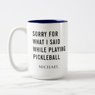 Pickleball Player Gag-Personlig-sport Två-Tonad Mugg