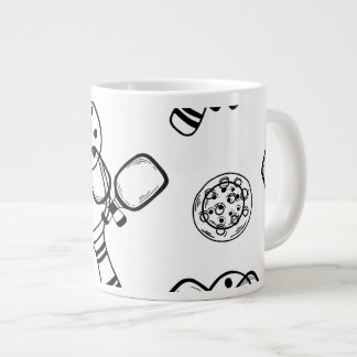 Pickleball Player-gåva för hennes Rosa Jumbo Mugg