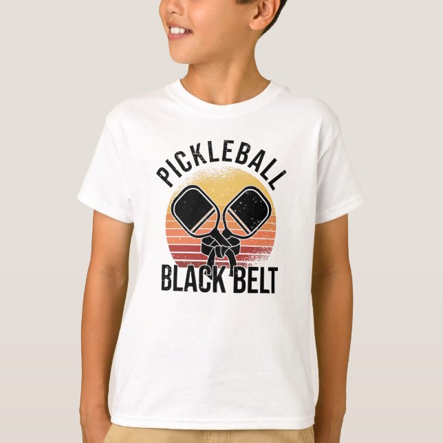 Pickleball Player Hobby Pickleball Black Strap T Shirt (Framsida)