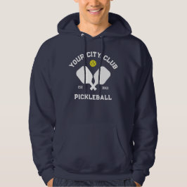 Pickleball Player Klubb Vintage Personlig Hoodie