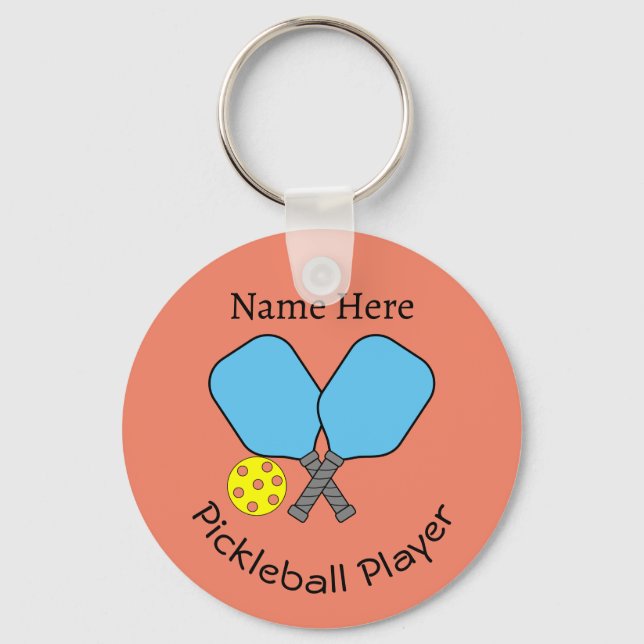 Pickleball Player-Nyckelring Nyckelring (Framsida)