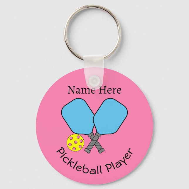 Pickleball Player-Nyckelring Nyckelring (Framsida)