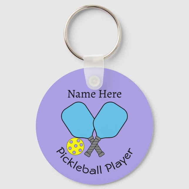 Pickleball Player-Nyckelring Nyckelring (Framsida)