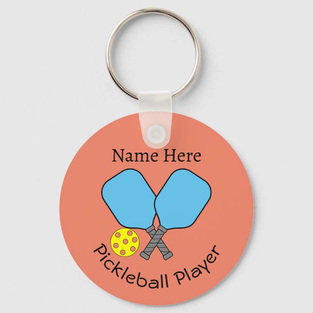 Pickleball Player-Nyckelring Nyckelring (Framsida)