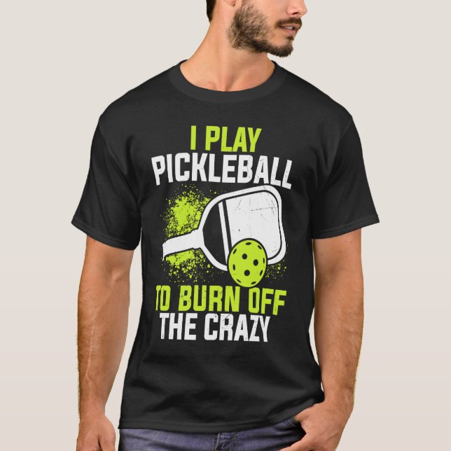 Pickleball Player Paddle Sport Game Match Pickleba T Shirt (Framsida)