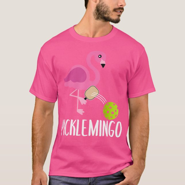 Pickleball Player Paddleball Älskare Picklemingo P T Shirt (Framsida)