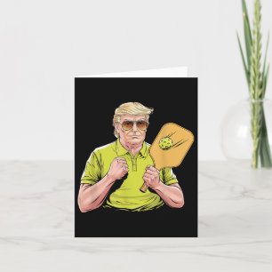 Pickleball Player Patriotic Trump Politik &a Kort